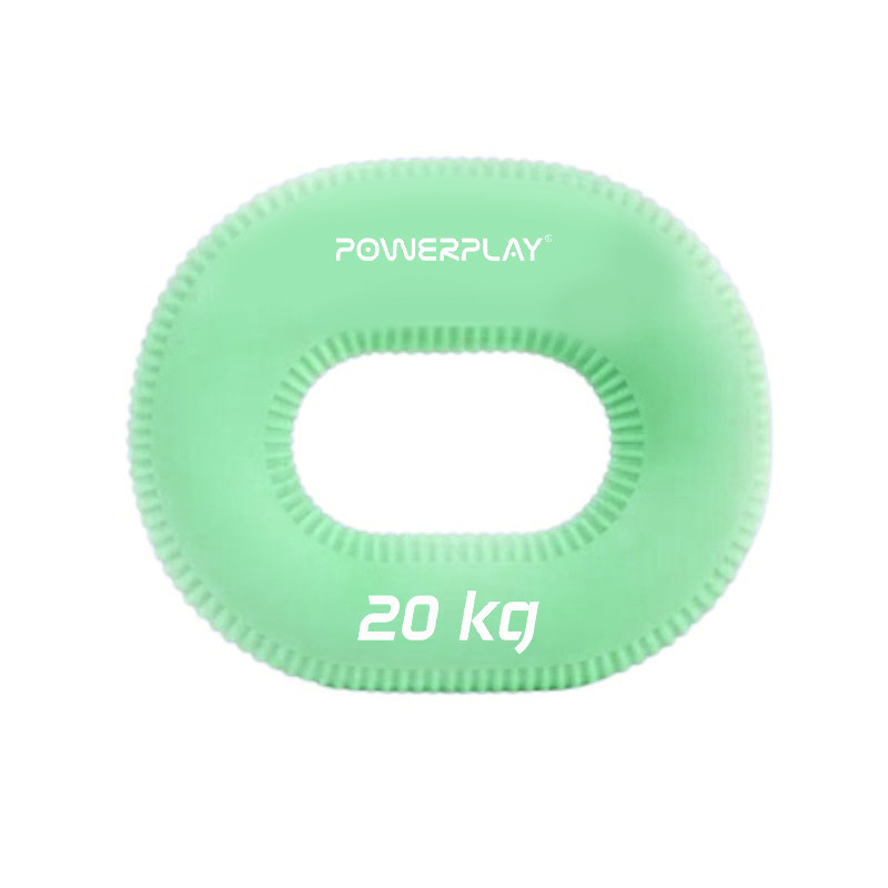 Еспандер кистьовий силіконовий PowerPlay PP-4336 Hand Grip Medium 20 кг. Зелений Каменское - изображение 1
