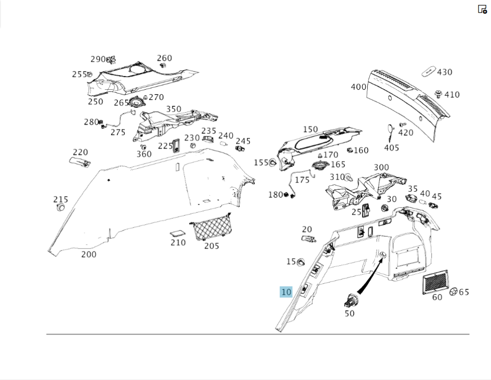Mercedes-Benz  A2926900341 9H42 Бічна обшивка багажника ліва GLE Coupe C292 Одеса - фото 2