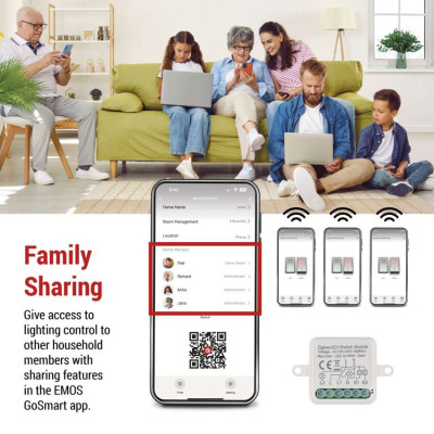 Модуль управління розумним будинком EMOS H5102 ZigBee 3.0 2-Channel (H5102) Вінниця - фото 6