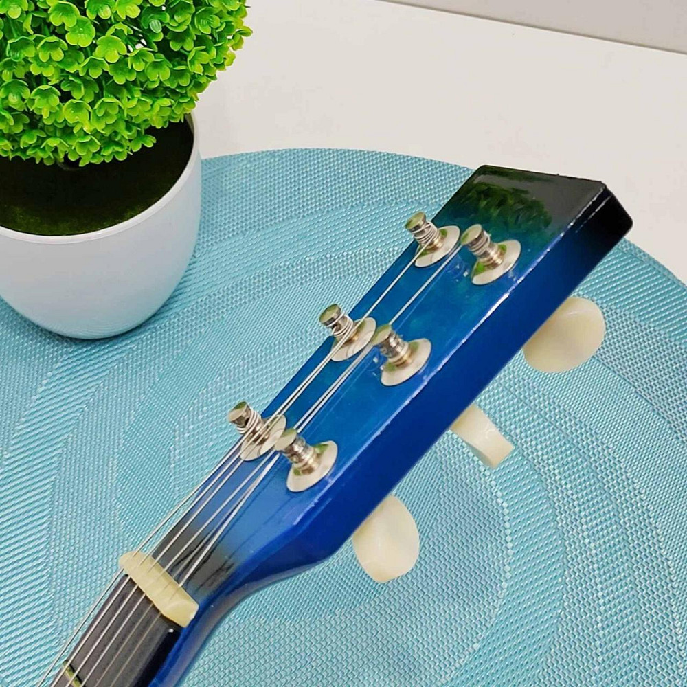 Гітара дерев'яна дитяча 6 струн 52см Синя (M 1370) Чернигов - изображение 8