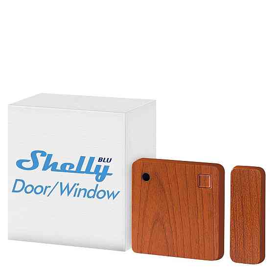 Shelly Blu Door/Window Brown Bluetooth датчик дверей и окон с датчиком освещённости мгновенная реакция iOS Киев