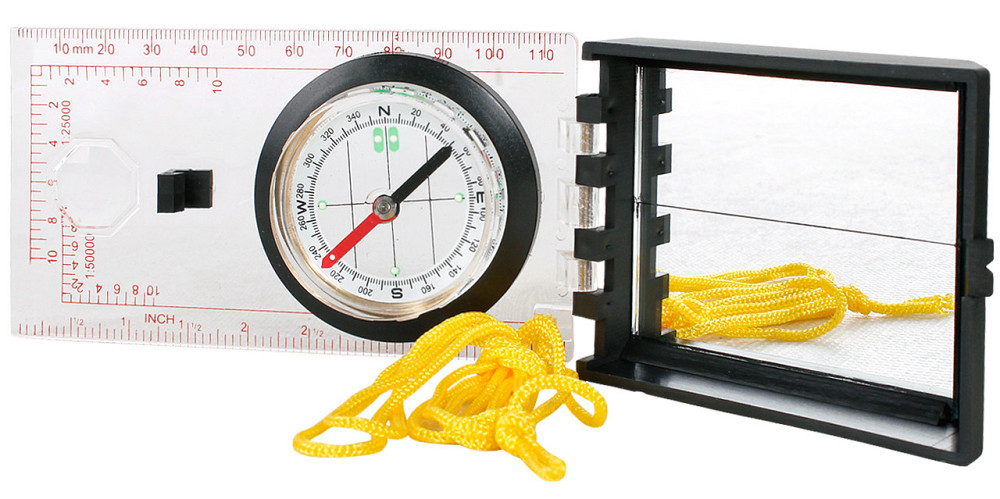 Тактический Компас с картой азимута и стеклом с шнурком Mil-Tec от Sturm (15797000) АБС-пластик Нововолынск - изображение 9