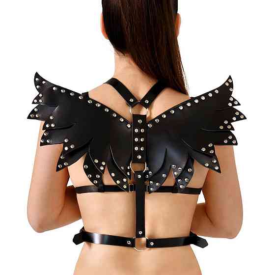 Жіноча портупея Art of Sex - Wings чорна L-2XL, екошкіра Sex Aura Київ