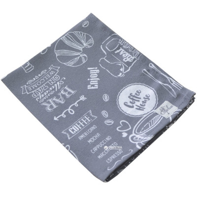 Серветка на стіл Прованс Breakfast grey 35х45 см (4823093408456) Вінниця - фото 1