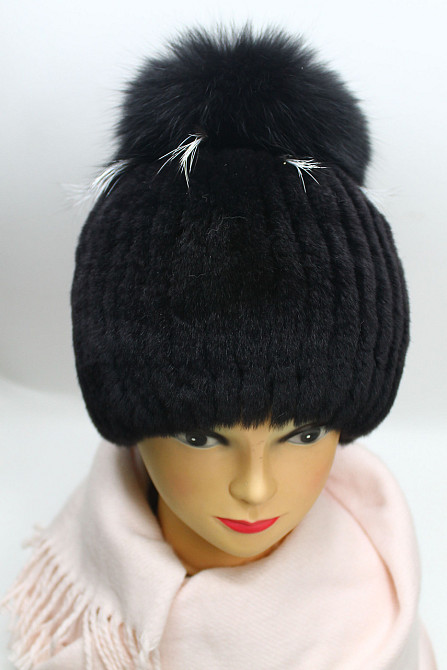 Шапка меховая женская бон Джина Rex Черный Харьков - изображение 3