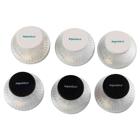 Крючки на вакуумных присосках s42 Ø40×40мм черный/белый (6шт) AQUATICA (9784282) Киев