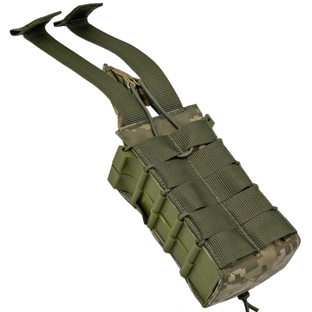 Підсумок на 2 магазини жорсткий з фіксаторами Піксель ММ-14 Cordura 1000 D Київ - фото 4