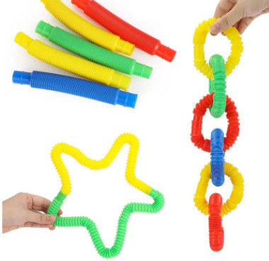 Антистресс для детей светится 6 шт Поп Тюб Pop Tube Киев - изображение 4