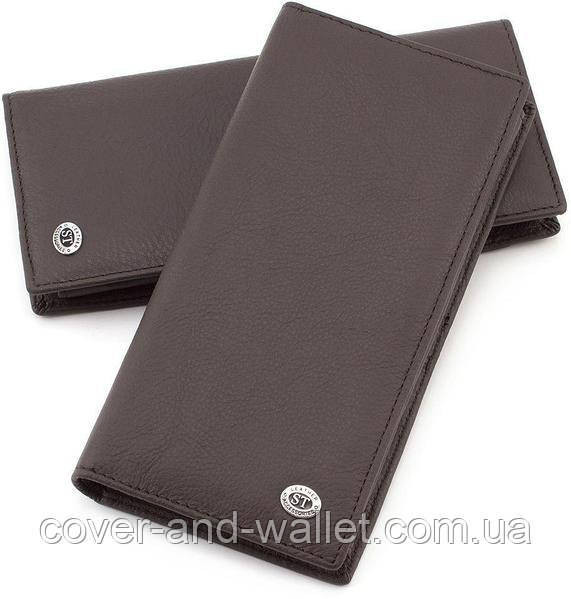 Тонкий шкіряний чоловічий гаманець купюрник на магнітах ST 148 Киев - изображение 3