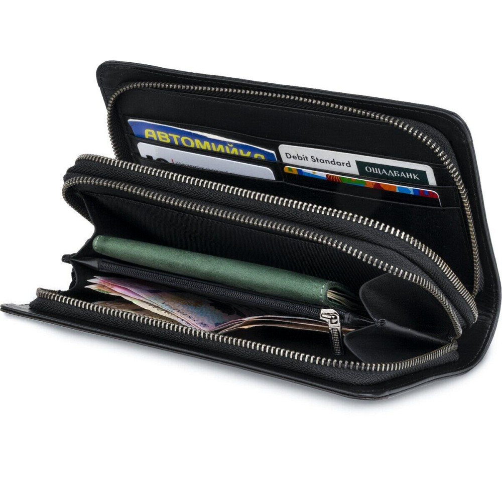 Мужской клатч-барсетка с ремешком на руку Черный (Vintage) Киев - изображение 5