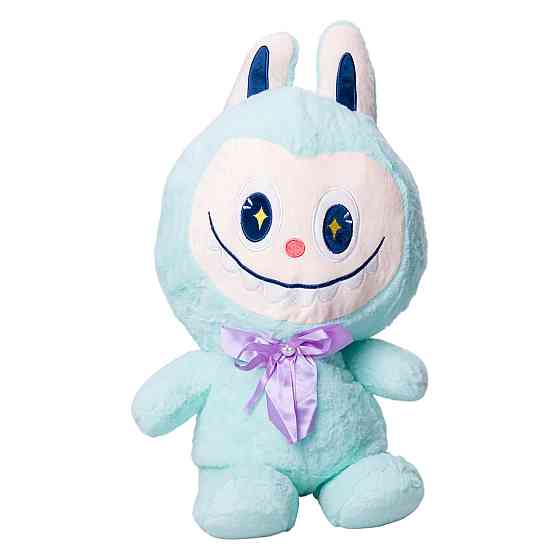 М'яка іграшка Лабубу з пледом 54 см М'ятна ТМ COLORFUL HOME Київ