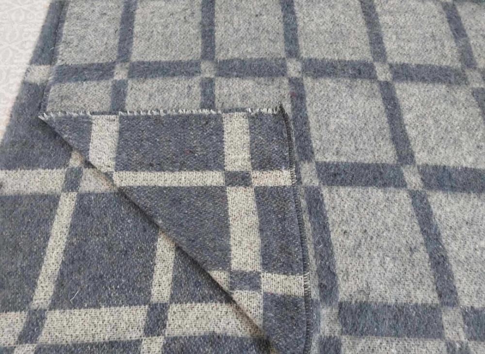Ковдра напіввовняна клітка Одеяло полушерстяное 140*205. Киев - изображение 1