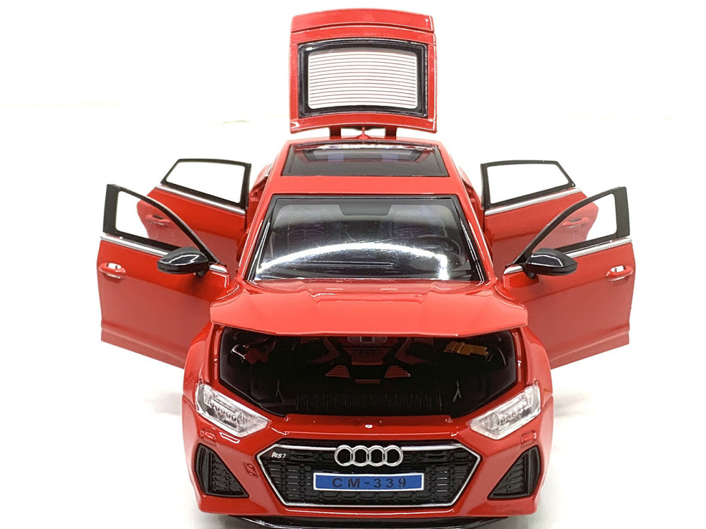 Машина Автосвіт Audi rs 7 інерційна відчиняються двері капот багажник 21см Червоний (AP-1963) Чернігів - фото 8