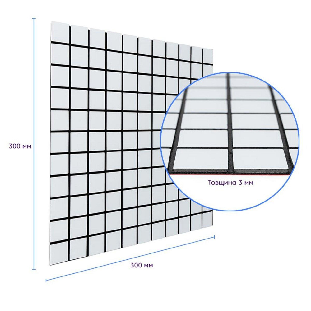 Самоклеящаяся белая мозаичная плитка Киев - изображение 3