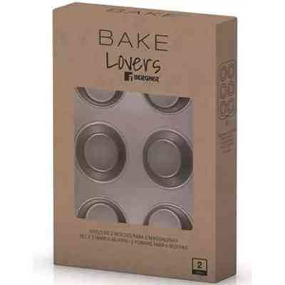Форма для выпечки Bergner Bakeware lovers для мафінів Набір 2 предмета (BG-37197-CO) Винница