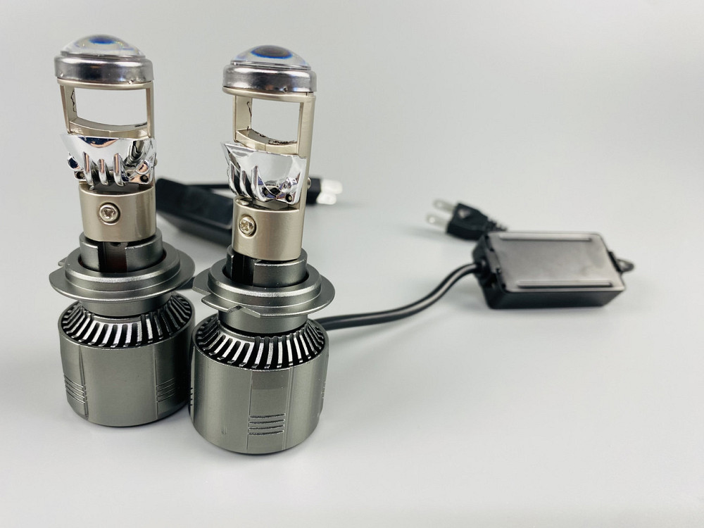 Лампа світлодіодна комплект 2 шт. 12 V 90 W set (реальних ватів) LED + лінза + цоколь H7 Мукачево - фото 7