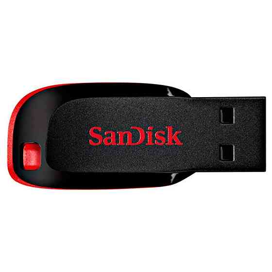 Flash SanDisk USB 2.0 Cruzer Blade 128Gb Black/Red Киев