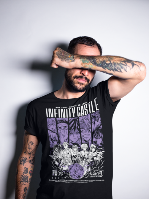 Футболка з аніме принтом Вбивця демонів оверсайз (S/M/L) Чорний AnimeJ0350 Дніпро - фото 5