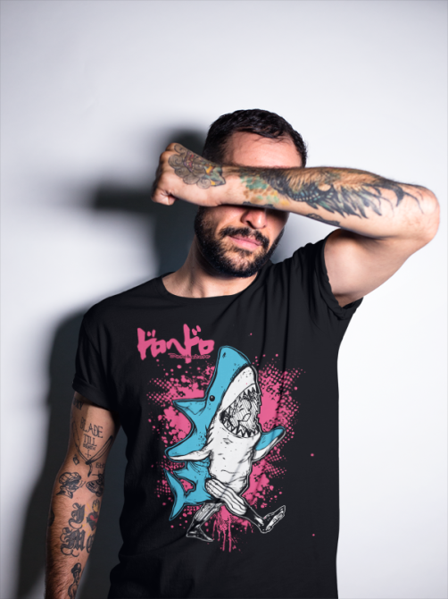 Футболка для хлопчика з аніме принтом Дорохедоро Каіман Нікаідо Ноі оверсайз (зріст від 165 до 180) Чорний AnimeJ0134m Дніпро - фото 3