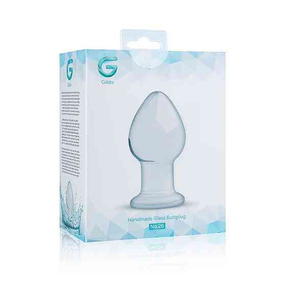 Стеклянная анальная пробка Gildo Glass Buttplug No. 26 Sex Aura Киев