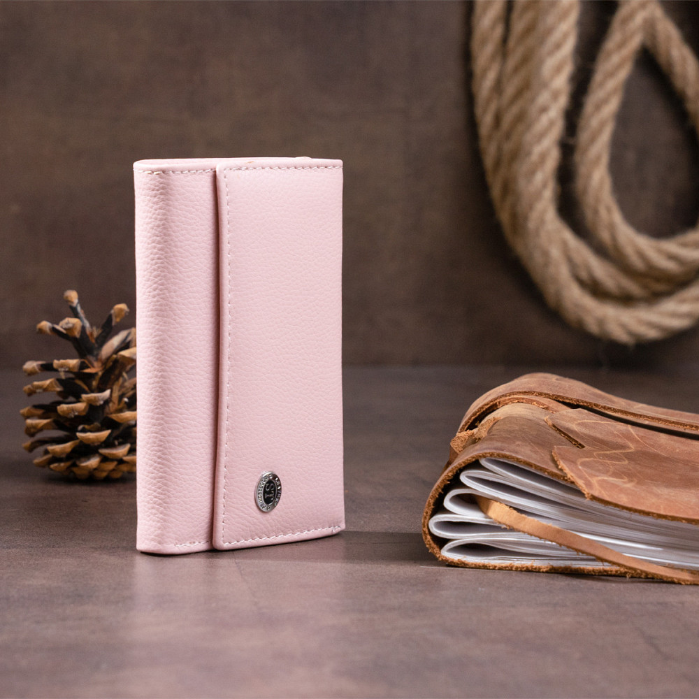 Ключниця-гаманець жіноча ST Leather 19227 Рожева Київ - фото 7