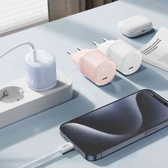 Мережевий зарядний пристрій XO L150 30W Single USB-C синій Львів
