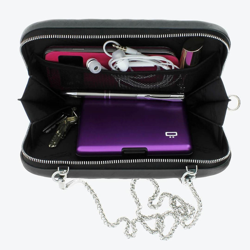 Клатч на блискавці OGON Quilted ledy bag, платиновий Рівне - фото 4