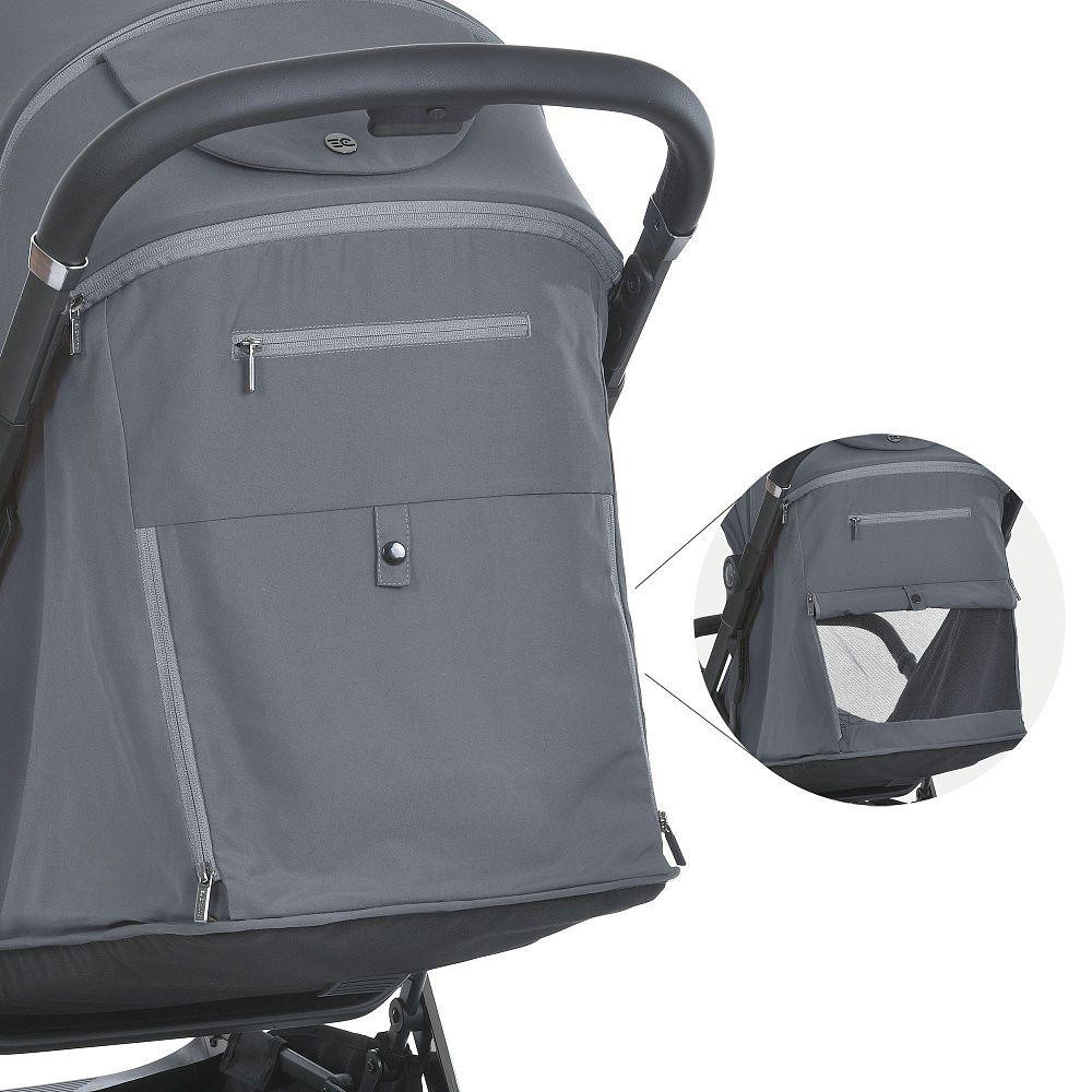 Коляска дитяча El Camino BEYA Midnight Gray прогулянкова з чохлом для ніжок у комплекті Сіра (ME 1127-B) Чернигов - изображение 10