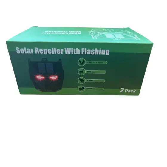 Отпугиватели животных "Ночная защита" BaseTech 2 штуки Solar Repeller With Flashing Коломия