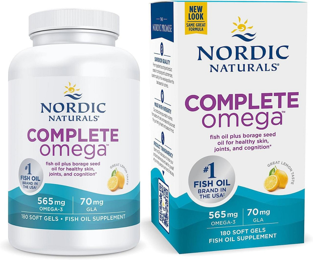 Омега 3 6 9 Nordic Naturals Complete Omega 1000 мг 180 капсул Лимон Киев - изображение 1