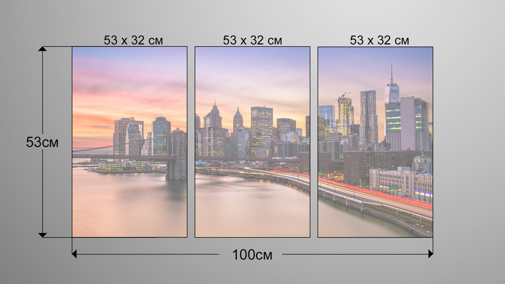 Модульна картина Місто Art-33_3А Київ - фото 3