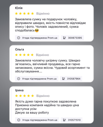 Чорна чоловіча шкіряна сумка через плече для офісу Київ