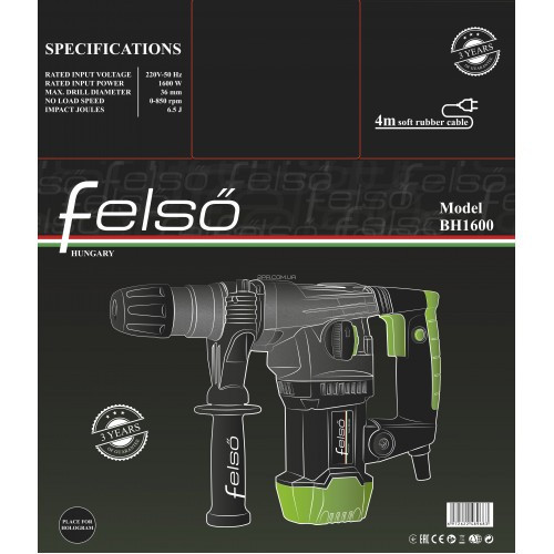 Перфоратор бочковой Felső BH1600 Киев - изображение 2