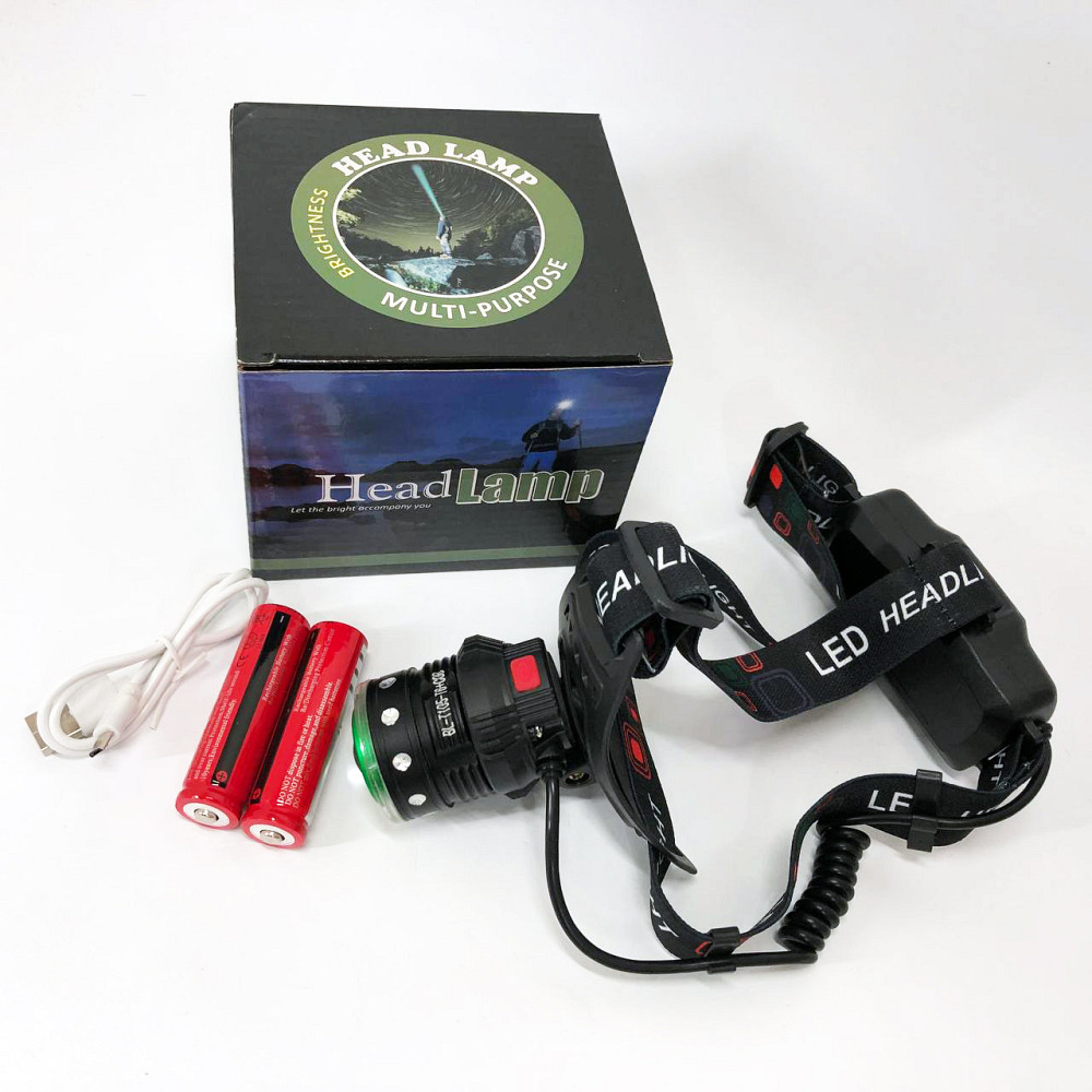 Ліхтарик на лоб Police, Водонепроникний ліхтарик Налобний з захистом від вологи JE-10 Львів - фото 2