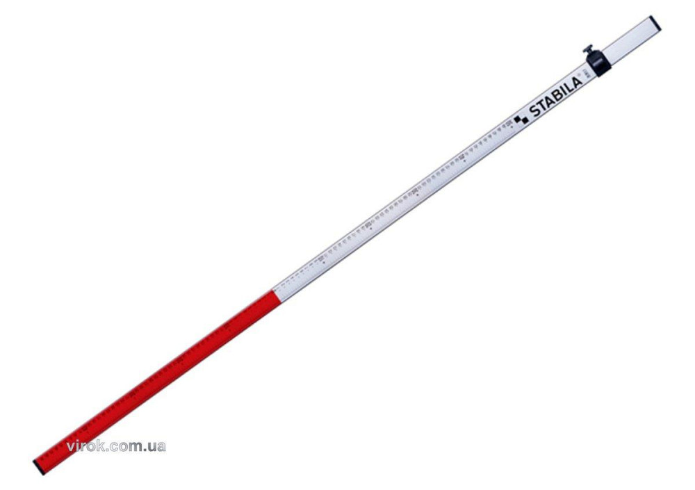 Рейка нівелірна телескопічна STABILA, l= 0,8- 2,4 м, для оптичний, лазерних рівнів Одеса - фото 2