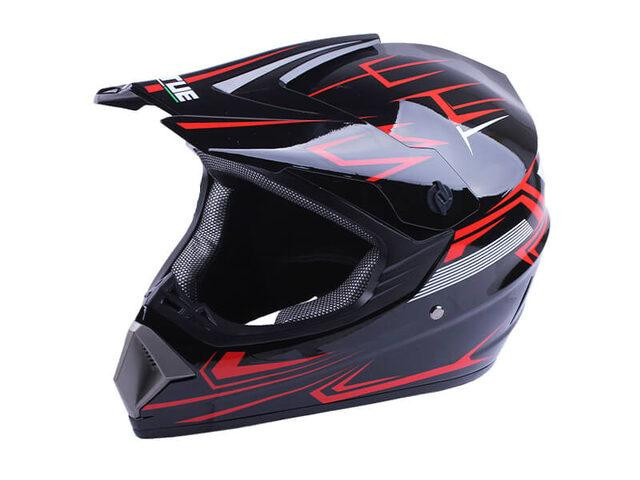 Шлем мотоциклетный кроссовый MD-905  (черно-красный, size S) Мукачево - изображение 1