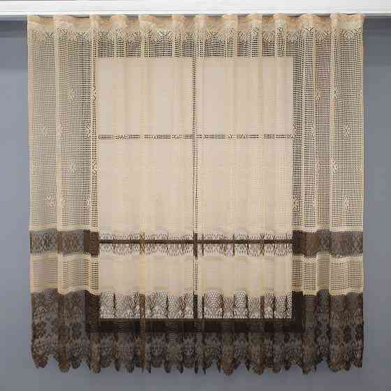 Тюль сітка висотою 1,5м "Juli" колір кавовий з венге 613т Київ