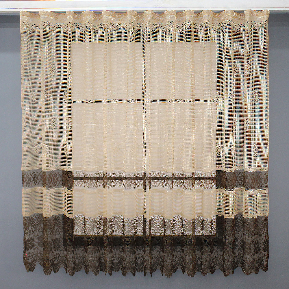 Тюль сітка висотою 1,5м "Juli" колір кавовий з венге 613т Київ - фото 1