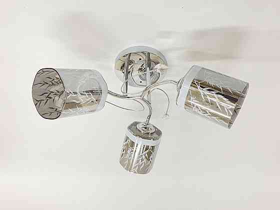 Люстра стельова на 3 плафони 6248E/3 Хром Коломия