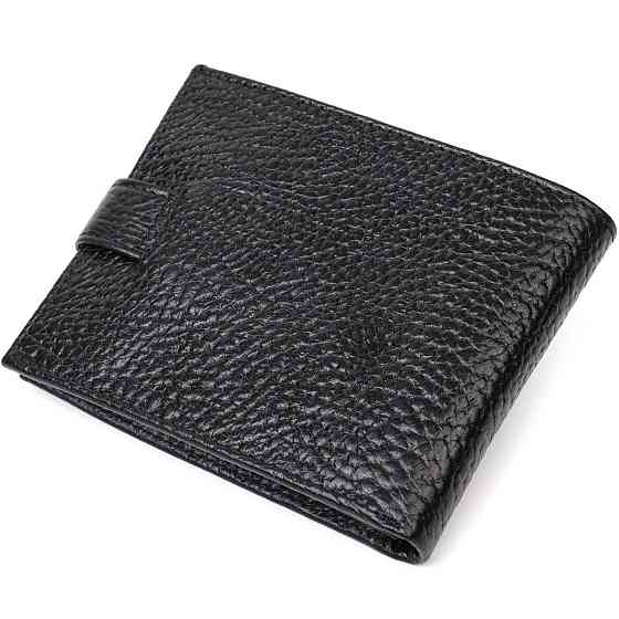 Стильний чоловічий гаманець горизонтального формату з натуральної шкіри Tony Bellucci 22015 Чорний Київ