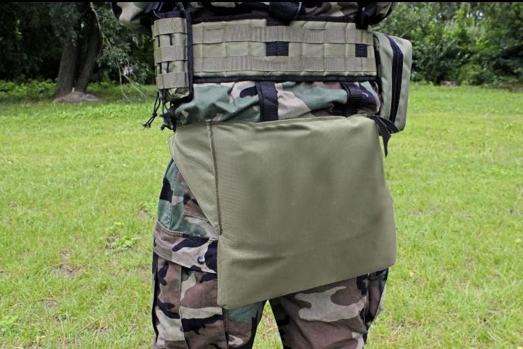 Тактичний каремат для сидіння з кріпленням на пояс швидкознімний 45×34, поджопник, сидіння Днепр - изображение 1