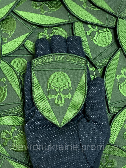 Шеврон 72 ОМБР полевой. (Форма щит. На липучке) Размер 8x6см Киев - изображение 6