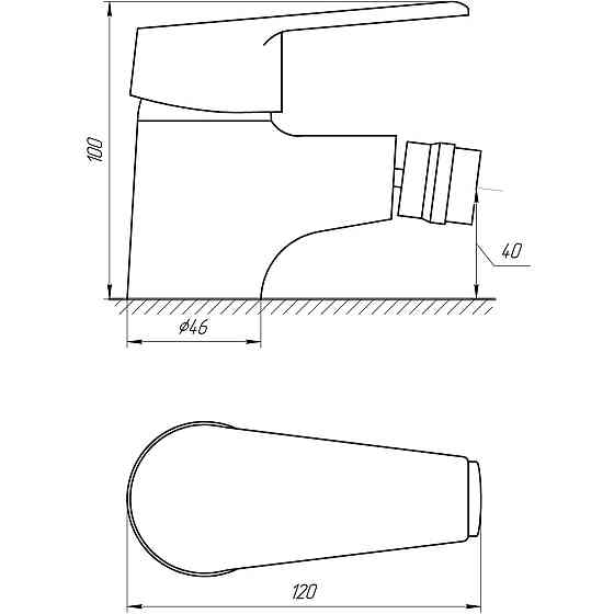 Змішувач для біде DOMINO BLITZ DBC-106 (000010463) Київ