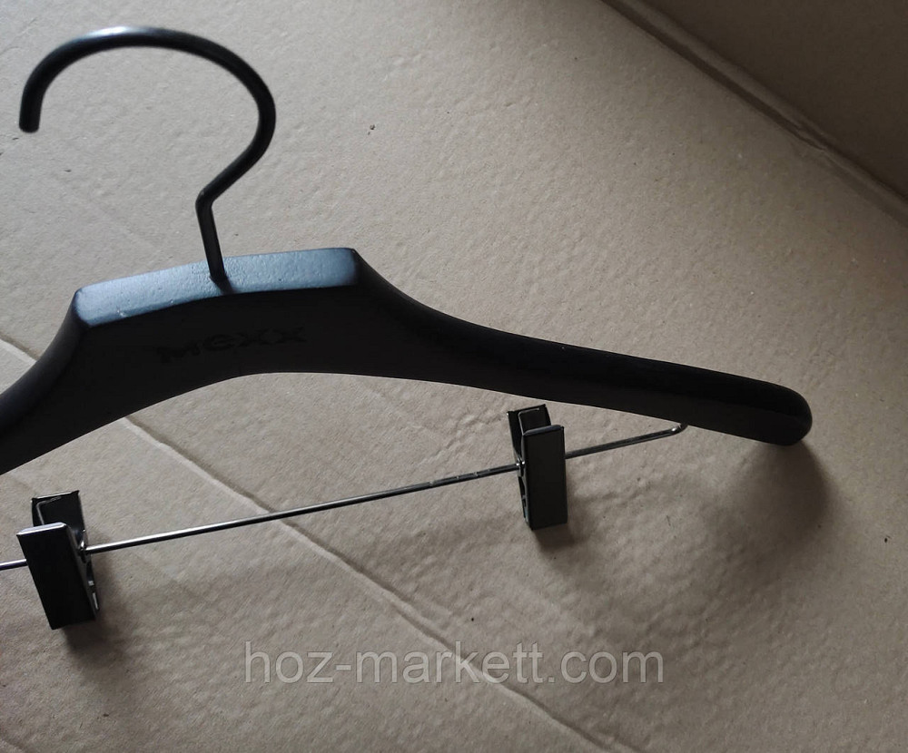 Дерев'яні плічка MEXX вішалки тремпеля з прищіпками темні чоловічі 45 см Італія Харків - фото 3