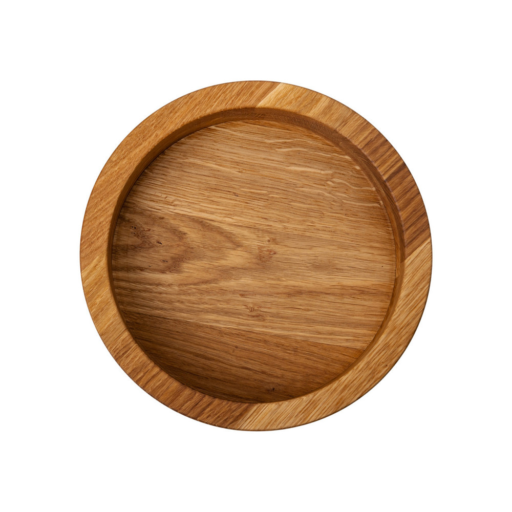 Глубокая дубовая миска для подачи 27 см Киев - изображение 3