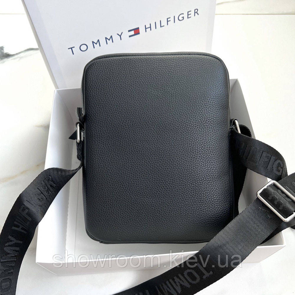 Чоловіча брендова сумка через плече (1016-2) чорна Київ - фото 3