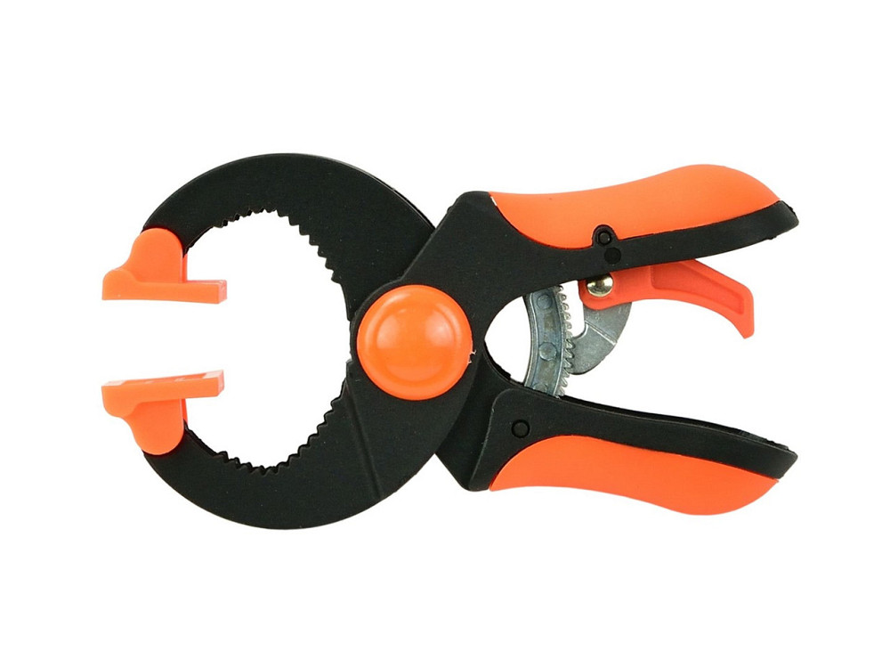 Затискач столярний "GeKo" пружинний з храповою системою фіксації, максимальний затиск 25мм, довжиною 100мм Київ - фото 1