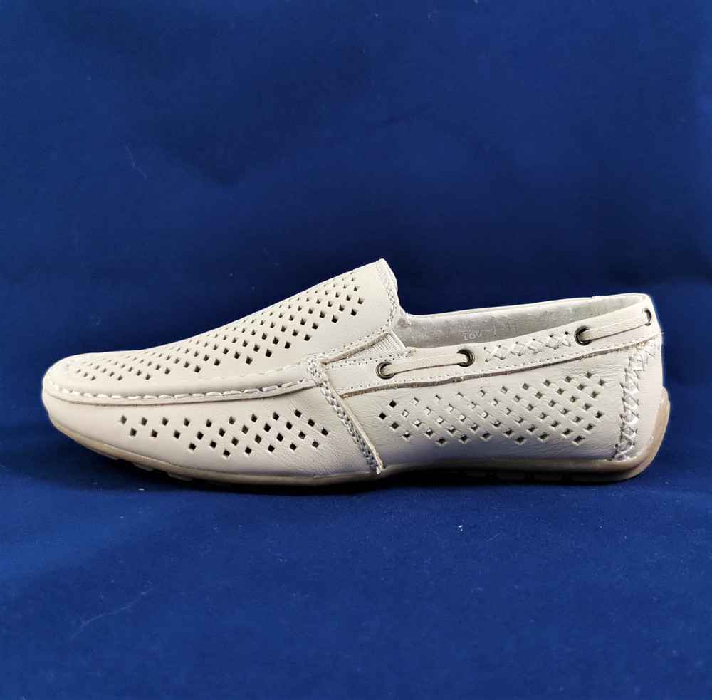 Мокасины Летние Мальчик Кроссовки Подросток Сеточка Бежевые Кожаные Туфли (размеры: 32,34) - 0-1 Днепр - изображение 8