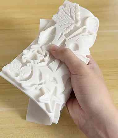 Молд силиконовый морской 176 на 175 мм серый Киев