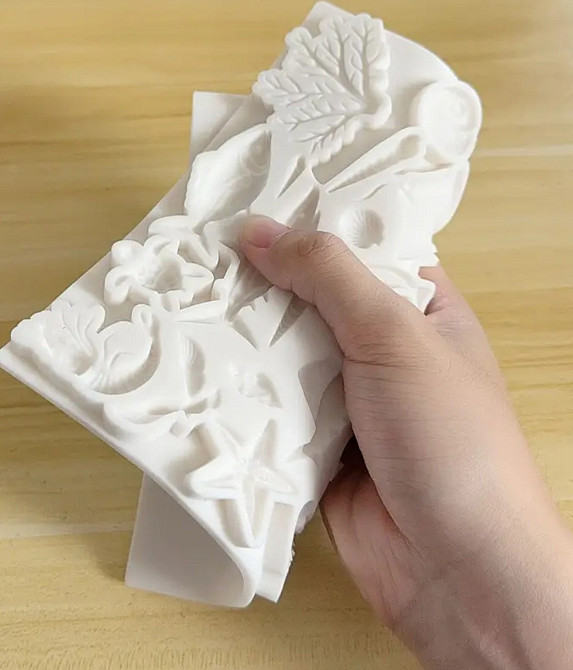 Молд силиконовый морской 176 на 175 мм серый Киев - изображение 3